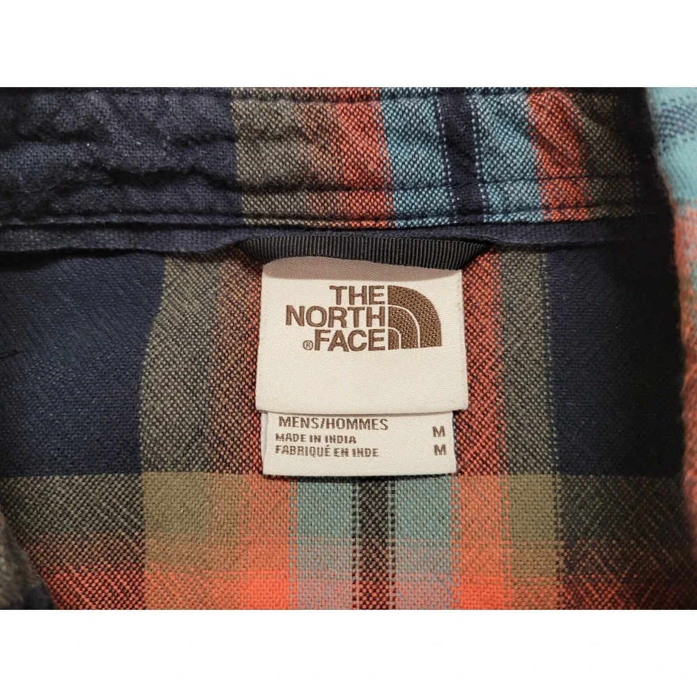 The North Face Shirt Mens Medium Plaid Hayden Pass Button Down Outdoors Hiking